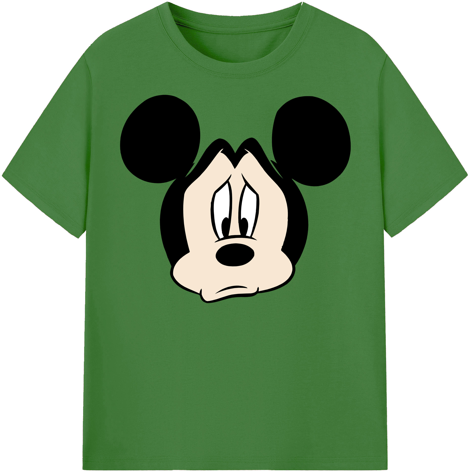 （画像用） ミッキーマウス Mickey Mouse レディースカジュアルプリントTシャツ（綿100％）